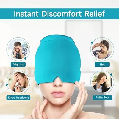 Migraine Relief Hat headache hat Gel Hot Cold Therapy