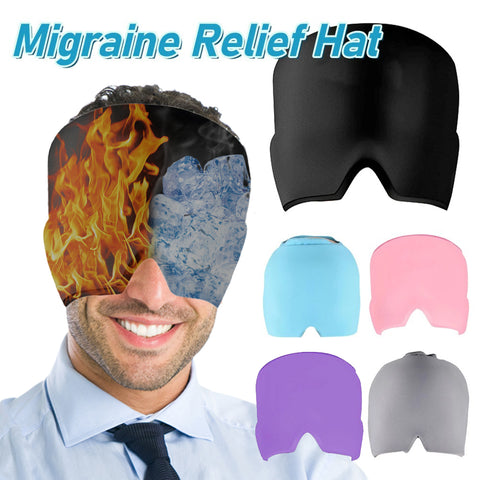Migraine Relief Hat headache hat Gel Hot Cold Therapy